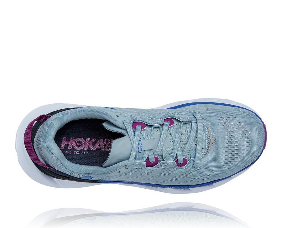 Hoka Australia One One Elevon 2 - Womens Running Shoes Blue - IEJSL-4678